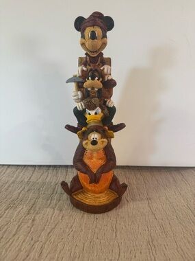 Disney Mickey and Friends Wilderness Lodge Totem Pole Resin Collectible